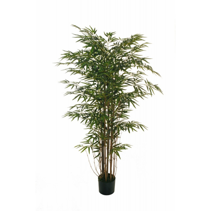 Искусственное растение "Бамбук" в горшке, 150 см, пластик, цвет зеленый