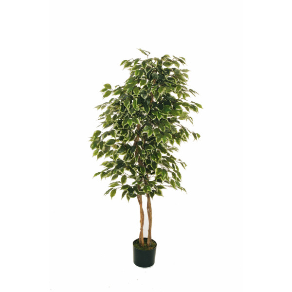 Искусственное растение "Фикус" в горшке, 150 см, пластик, цвет зеленый
