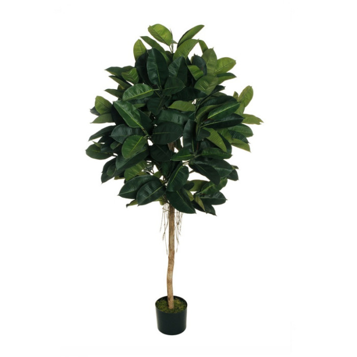 Искусств.растение "Каучуковое дерево" в горшке, 160 см, пластик, цвет зеленый