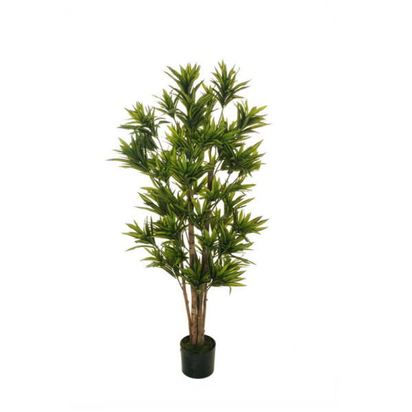 скусственное растение "Драцена" в горшке, 150 см, пластик, цвет зеленый